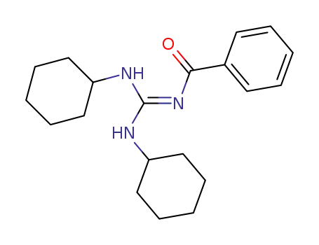 Molecular Structure of 6074-63-1 (Benzamide, N-[bis(cyclohexylamino)methylene]-)