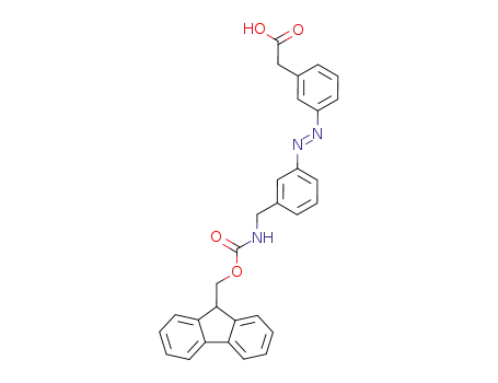 (3-{3-[(9H-fluoren-9-ylmethoxycarbonylamino)methyl]phenylazo}phenyl)acetic acid