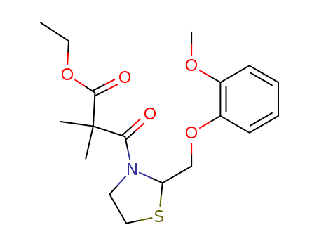 3-THIAZOLIDINEPROPANOIC ACID A,A-DIMETHYL-2-((2-METHOXYPHENOX Y)METHYL)-SS-OXO-,ETHYL ESTER
