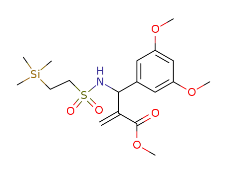 methyl 2-((3,5-dimethoxyphenyl)(2-(trimethylsilyl)ethylsulfonamido)methyl)acrylate