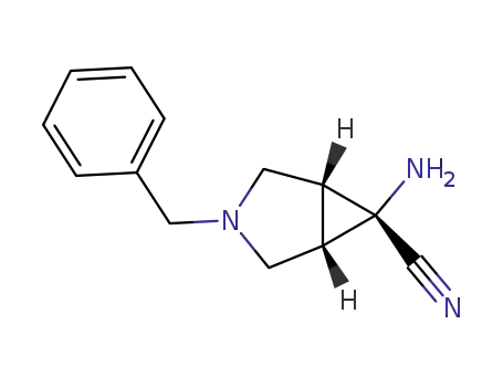 1α,5α,6β-6-amino-3-benzyl-3-azabicyclo[3.1.0]hexane-6-carbonitrile
