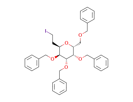 2-(2',3',4',6'-tetra-O-benzyl-α-D-galactopyranosyl)-1-iodoethane