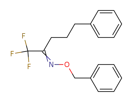 Molecular Structure of 501037-04-3 (2-Pentanone, 1,1,1-trifluoro-5-phenyl-, O-(phenylmethyl)oxime)