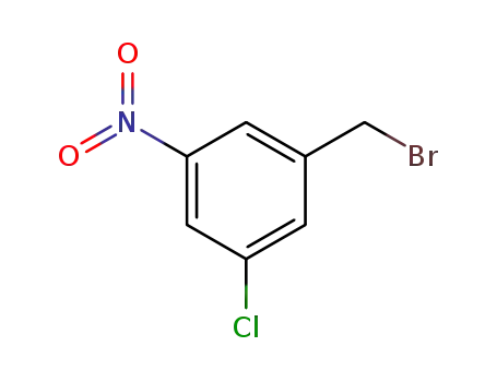 Molecular Structure of 865624-17-5 (BENZENE, 1-(BROMOMETHYL)-3-CHLORO-5-NITRO-)