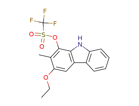 Methanesulfonic acid, trifluoro-, 3-ethoxy-2-methyl-9H-carbazol-1-yl
ester