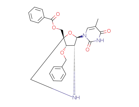 (1R,3R,4R,7S)-1-benzoyloxymethyl-7-benzyloxy-3-(thymin-1-yl)-2-oxa-5-azabicyclo[2.2.1]heptane