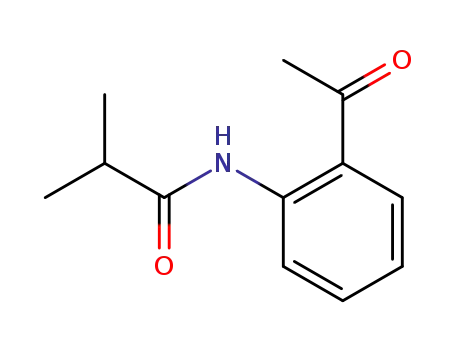 Molecular Structure of 133461-92-4 (Propanamide, N-(2-acetylphenyl)-2-methyl-)