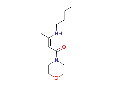 Molecular Structure of 827574-16-3 (Morpholine, 4-[(2Z)-3-(butylamino)-1-oxo-2-butenyl]-)