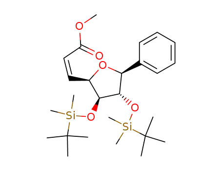 methyl 3-[3,4-di-tert-butyldimethylsilanyloxy-5-phenyl-(2R,3S,4S,5S)-tetrahydro-2-furanyl]-(Z)-2-propenoate
