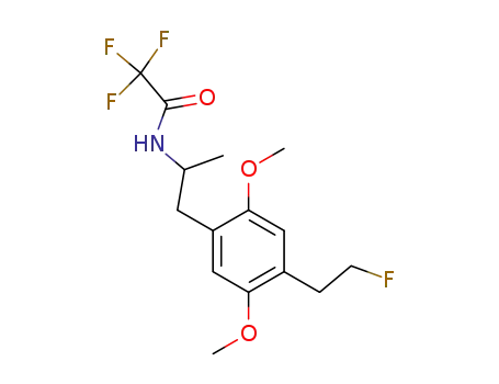 (+/-)-1-<2,5-Dimethoxy-4-(2-fluoroethyl)phenyl>-2-trifluoroacetamidopropane