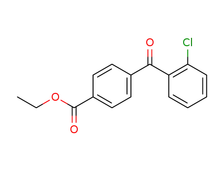 Molecular Structure of 817556-95-9 (Benzoic acid, 4-(2-chlorobenzoyl)-, ethyl ester)