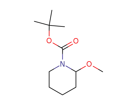 Molecular Structure of 195964-51-3 (1-Boc-2-Methoxypiperidine)