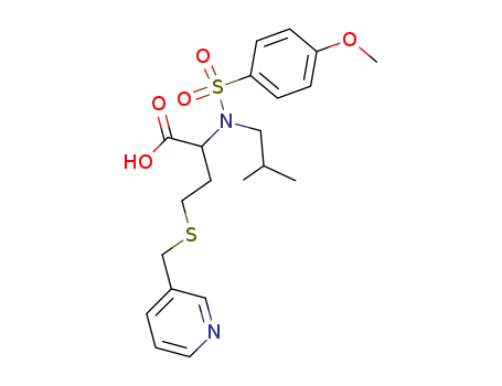 2-[isobutyl-(4-methoxy-benzenesulfonyl)-amino]-4-(pyridin-3-ylmethylsulfanyl)-butyric acid