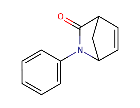 Molecular Structure of 186586-76-5 (rel-(1S,4R)-2-phenyl-2-azabicyclo[2.2.1]hept-5-en-3-one)
