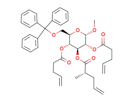 (S)-2-Methyl-pent-4-enoic acid (2S,3R,4S,5R,6R)-2-methoxy-3,5-bis-pent-4-enoyloxy-6-trityloxymethyl-tetrahydro-pyran-4-yl ester