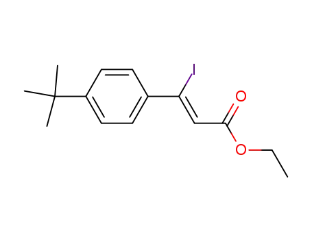 2-Propenoic acid, 3-[4-(1,1-dimethylethyl)phenyl]-3-iodo-, ethyl ester,
(2Z)-