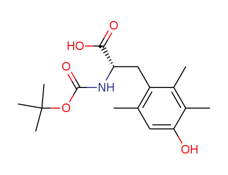 Molecular Structure of 845622-93-7 (L-Tyrosine, N-[(1,1-dimethylethoxy)carbonyl]-2,3,6-trimethyl-)