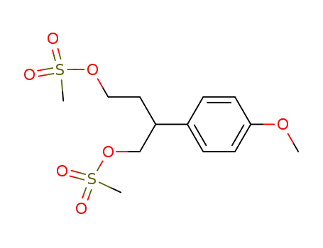 2-(4-methoxyphenyl)butane 1,4-dimesylate