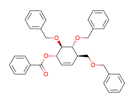 (1S,2R,3R,4R)-1-O-benzoyl-2,3-di-O-benzyl-4-benzyloxymethylcyclohex-5-ene-1,2,3-triol