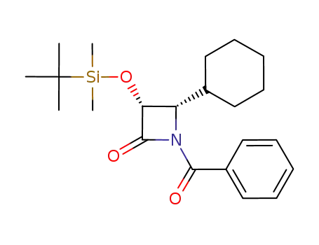 (3R,4S)-1-benzoyl-3-<(tert-butyldimethylsilyl)oxy>-4-cyclohexyl-2-azetidinone