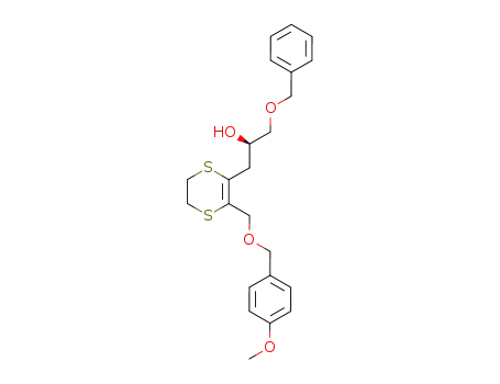(2R)-1-(benzyloxy)-3-(3-{[(4-methoxybenzyl)oxy]methyl}-5,6-dihydro-1,4-dithiin-2-yl)propan-2-ol