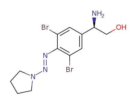 (R)-2-Amino-2-[3,5-dibromo-4-(pyrrolidin-1-ylazo)-phenyl]-ethanol