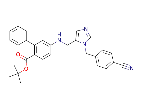 [1,1'-Biphenyl]-2-carboxylic acid,
5-[[[1-[(4-cyanophenyl)methyl]-1H-imidazol-5-yl]methyl]amino]-,
1,1-dimethylethyl ester