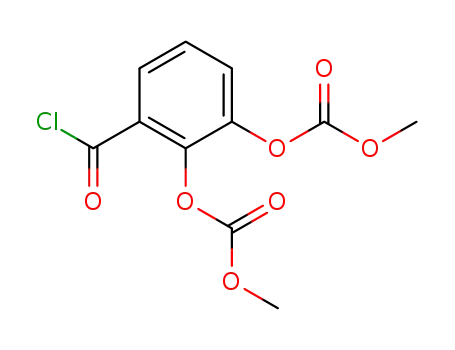 Molecular Structure of 201296-89-1 ((2,3-dimethoxycarbonyloxy)benzoyl chloride)