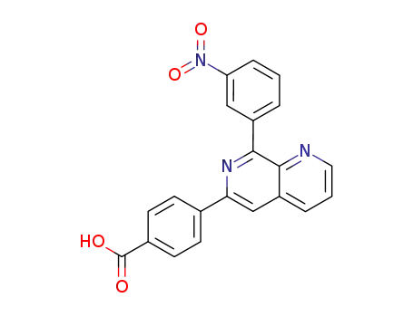 4-[8-(3-nitrophenyl)-1,7-naphthyridin-6-yl]benzoic Acid