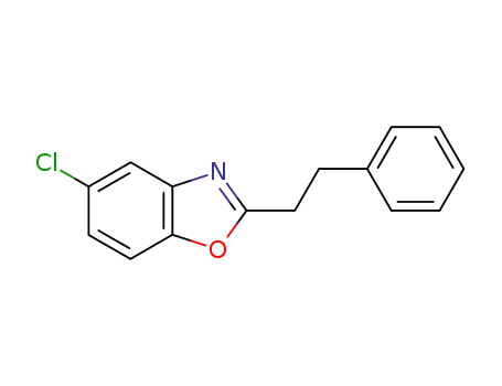 Molecular Structure of 144037-39-8 (Benzoxazole, 5-chloro-2-(2-phenylethyl)-)