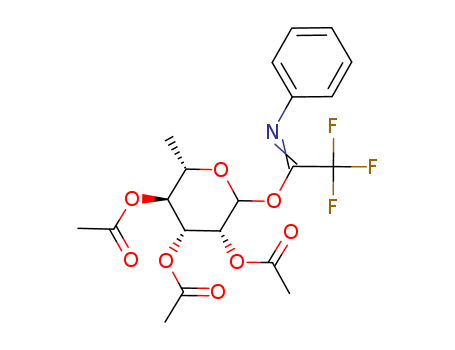 2,3,4-Tri-O-acetyl-L-rhamnopyranosyl 1-(N-phenyl)-2,2,2-trifluoroacetimidate