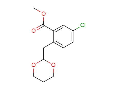 Benzoic acid, 5-chloro-2-(1,3-dioxan-2-ylmethyl)-, methyl ester