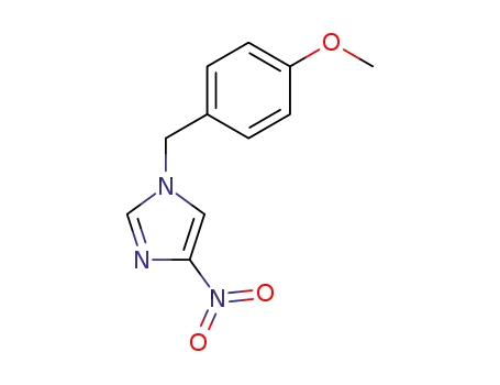 Molecular Structure of 68019-66-9 (1-(4-METHOXYBENZYL)-4-NITRO-1H-IMIDAZOLE)