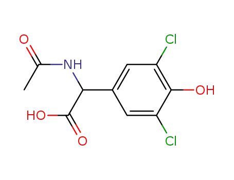 Molecular Structure of 212067-18-0 ((R,S)-N-acetyl-α-(3,5-dichloro-4-hydroxyphenyl)glycine)