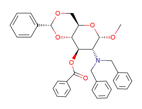 methyl 2-dibenzylamino-3-O-benzoyl-4,6-O-benzylidene-2-deoxy-α-D-glucopyranoside