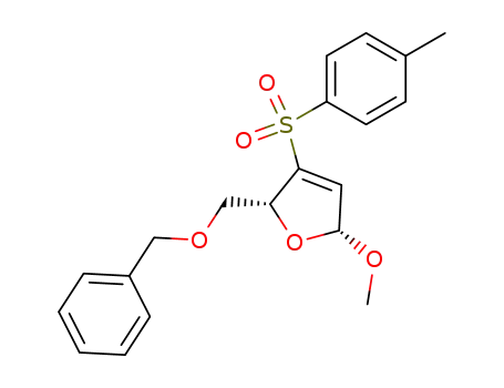 methyl 5-O-benzyl-2,3-dideoxy-3-C-(p)-tolylsulfonyl-β-D-erythro-pent-2-enofuranoside