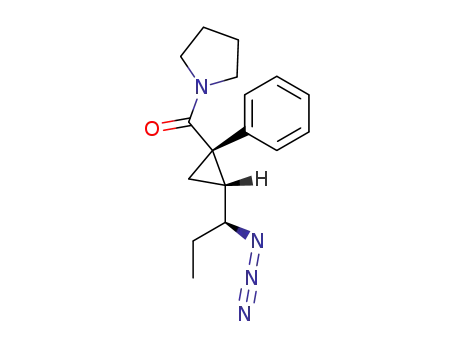 [(1S,2R)-2-((S)-1-Azido-propyl)-1-phenyl-cyclopropyl]-pyrrolidin-1-yl-methanone