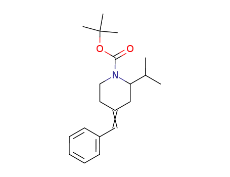 2-Isopropyl-4-[1-phenyl-meth-(E)-ylidene]-piperidine-1-carboxylic acid tert-butyl ester