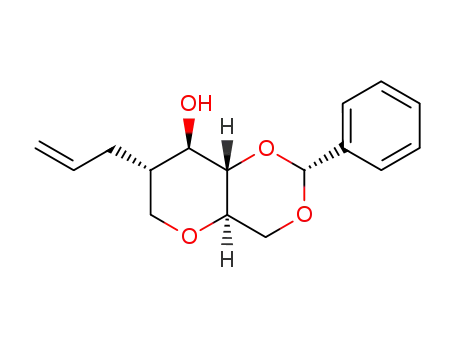 Molecular Structure of 502761-21-9 (1,5-anhydro-4,6-O-benzylidene-2-deoxy-2-C-(2-propenyl)-D-glucitol)