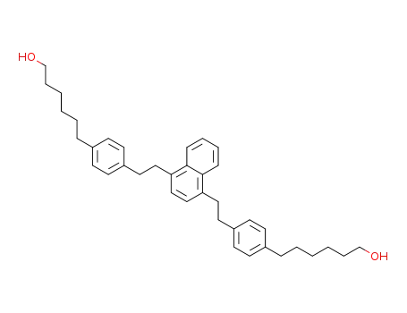 6-{4-[2-(4-{2-[4-(6-hydroxyhexyl)phenyl]ethyl}naphthalen-1-yl)ethyl]phenyl}hexan-1-ol