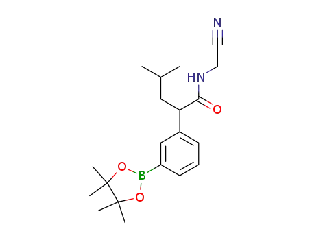 N-(cyanomethyl)-4-methyl-2-(3-(4,4,5,5-tetramethyl-1,3,2-dioxaborolan-2-yl)phenyl)pentanamide