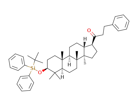 1-[(3S,5R,8R,9R,10R,13R,14R,17S)-3-(tert-Butyl-diphenyl-silanyloxy)-4,4,8,10,14-pentamethyl-hexadecahydro-cyclopenta[a]phenanthren-17-yl]-3-phenyl-propan-1-one