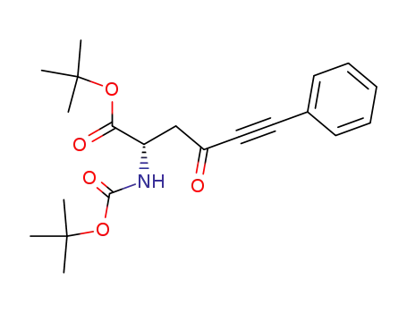 Molecular Structure of 197159-33-4 ((S)-2-tert-butoxycarbonylamino-4-oxo-6-phenylhex-5-ynoic acid tert-butyl ester)