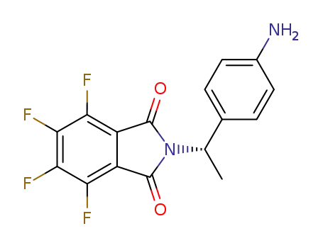 1H-Isoindole-1,3(2H)-dione,
2-[1-(4-aminophenyl)ethyl]-4,5,6,7-tetrafluoro-, (S)-