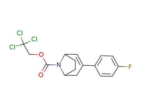 3-(4-fluorophenyl)-8-(2,2,2-trichloroethyloxycarbonyl)-8-azabicyclo[3,2,1]oct-2-ene