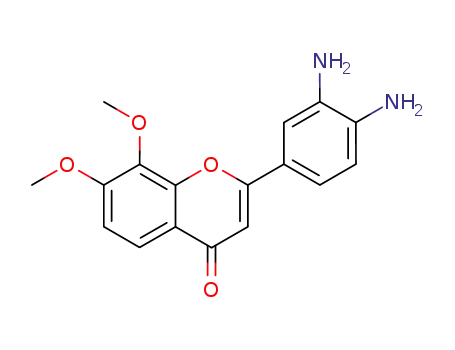 4H-1-Benzopyran-4-one, 2-(3,4-diaminophenyl)-7,8-dimethoxy-