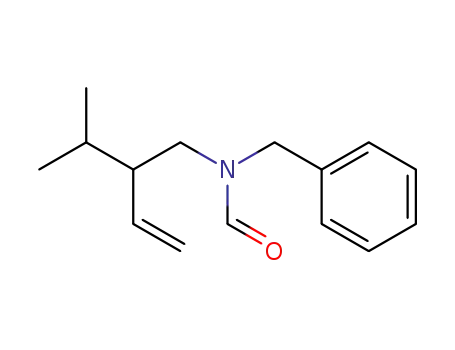 Molecular Structure of 502170-28-7 (Formamide, N-[2-(1-methylethyl)-3-butenyl]-N-(phenylmethyl)-)