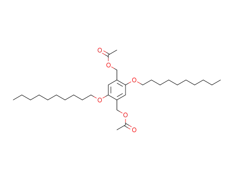 Molecular Structure of 444308-62-7 (Acetic acid 4-acetoxymethyl-2,5-bis-decyloxy-benzyl ester)