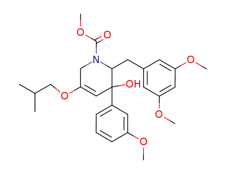 2-(3,5-dimethoxy-benzyl)-3-hydroxy-5-isobutoxy-3-(3-methoxy-phenyl)-3,6-dihydro-2<i>H</i>-pyridine-1-carboxylic acid methyl ester