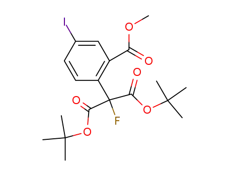 fluoropropanedioic acid, 4-iodo-2-(methoxycarbonyl)phenyl-, bis(1,1-dimethylethyl) ester
